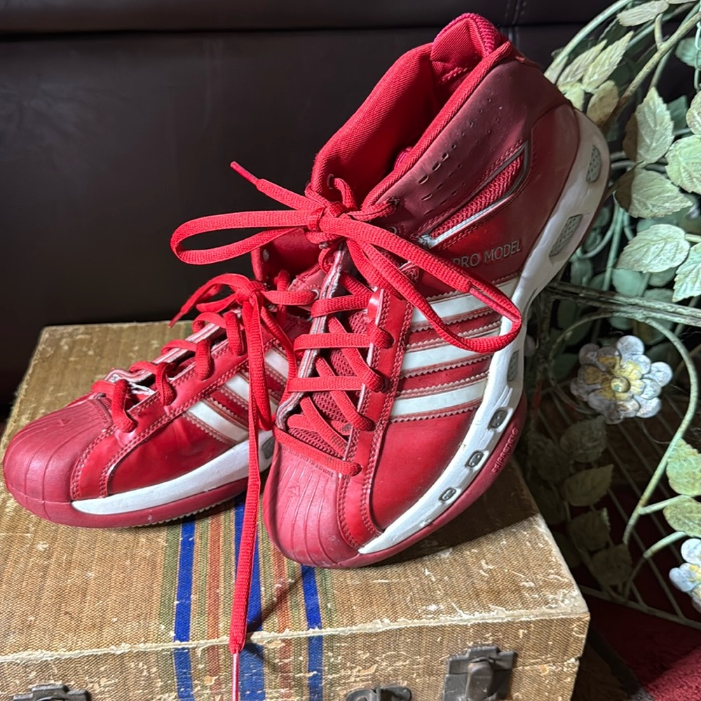 Adidas Pro Model Adiprene Mid-rise Shell Toe Red 8.5 Men’s